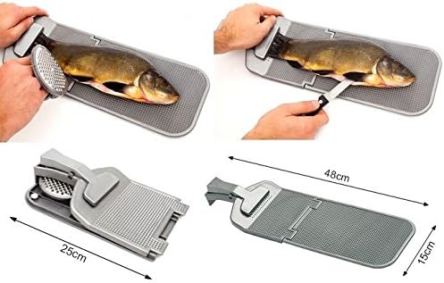 Jaxon Faltbares Filetierbrett mit Edelstahl Fisch-Entschupper