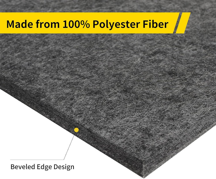 Rdutuok 12 Stück Selbstklebend Akustikplatten,30 x 30 x 1 cm Akustik Absorber Akustik Panel für Tons