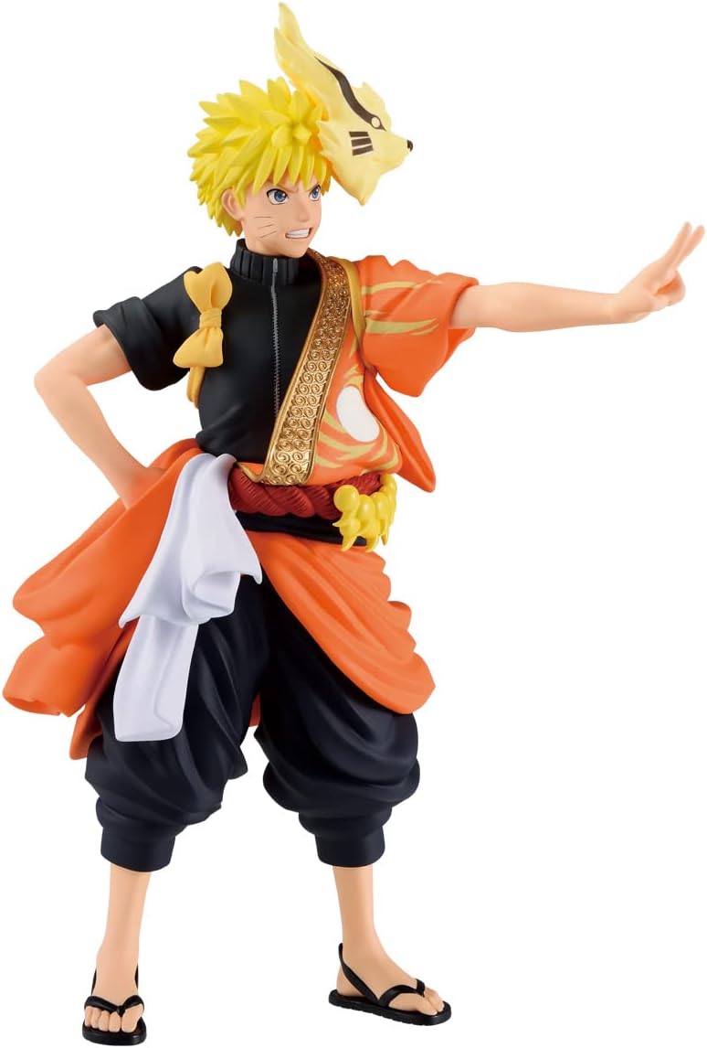 BANPRESTO, Naruto Uzumaki Naruto Shippuden Actionfigur (Animation 20Th Anniversary Costume), 16 cm,