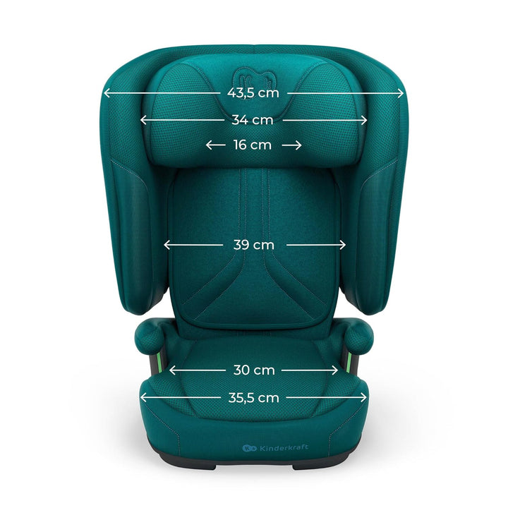Kinderkraft UNITY 2 i-Size, Faltbarer Autositz 100–150 cm, von ca. 3,5 bis 12 Jahre, verstellbare Ko