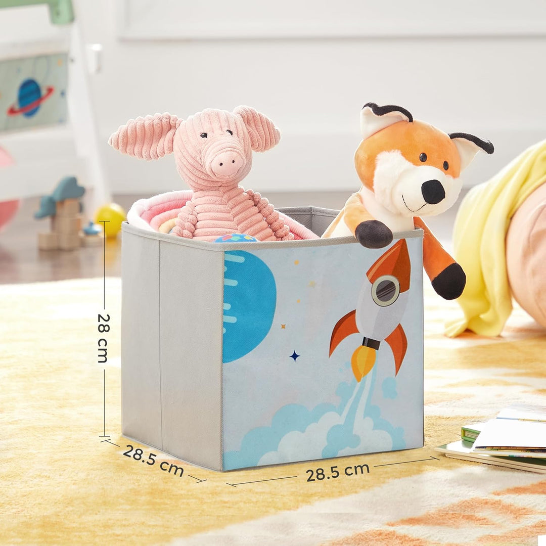 SONGMICS Kinderzimmerregal, Spielzeug-Organizer, Bücherregal für Kinder, multifunktionale Ablage mit