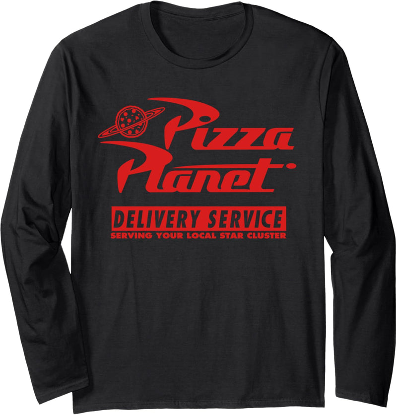 Disney PIXAR Toy Story Pizza Planet Red Logo Langarmshirt