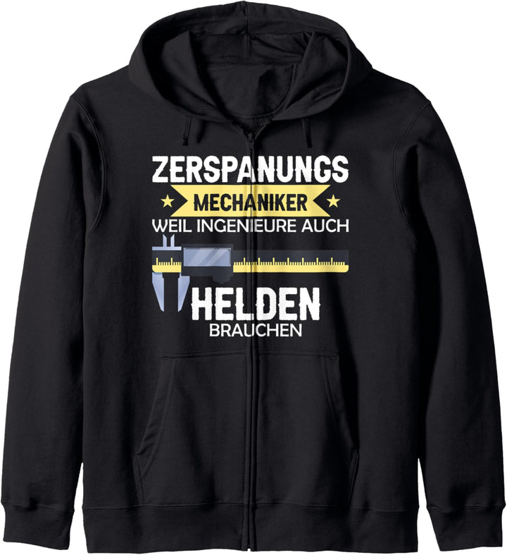 Zerspanungsmechaniker fräser dreher cnc zerspaner Herren Kapuzenjacke