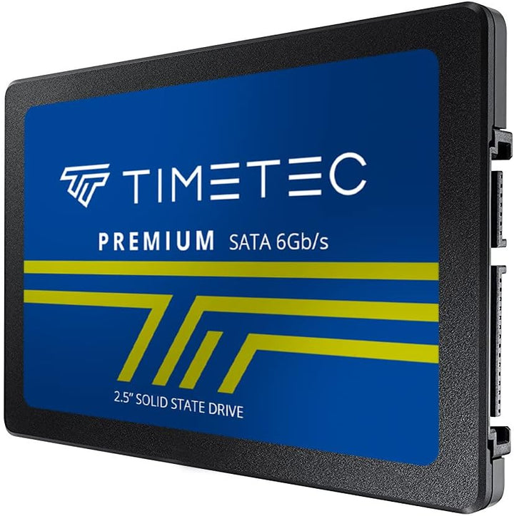 Timetec 512GB SSD 3D NAND TLC SATA III 6 Gb/s 2,5 Zoll 7 mm (0,28 Zoll) 400 TBW Lesegeschwindigkeit