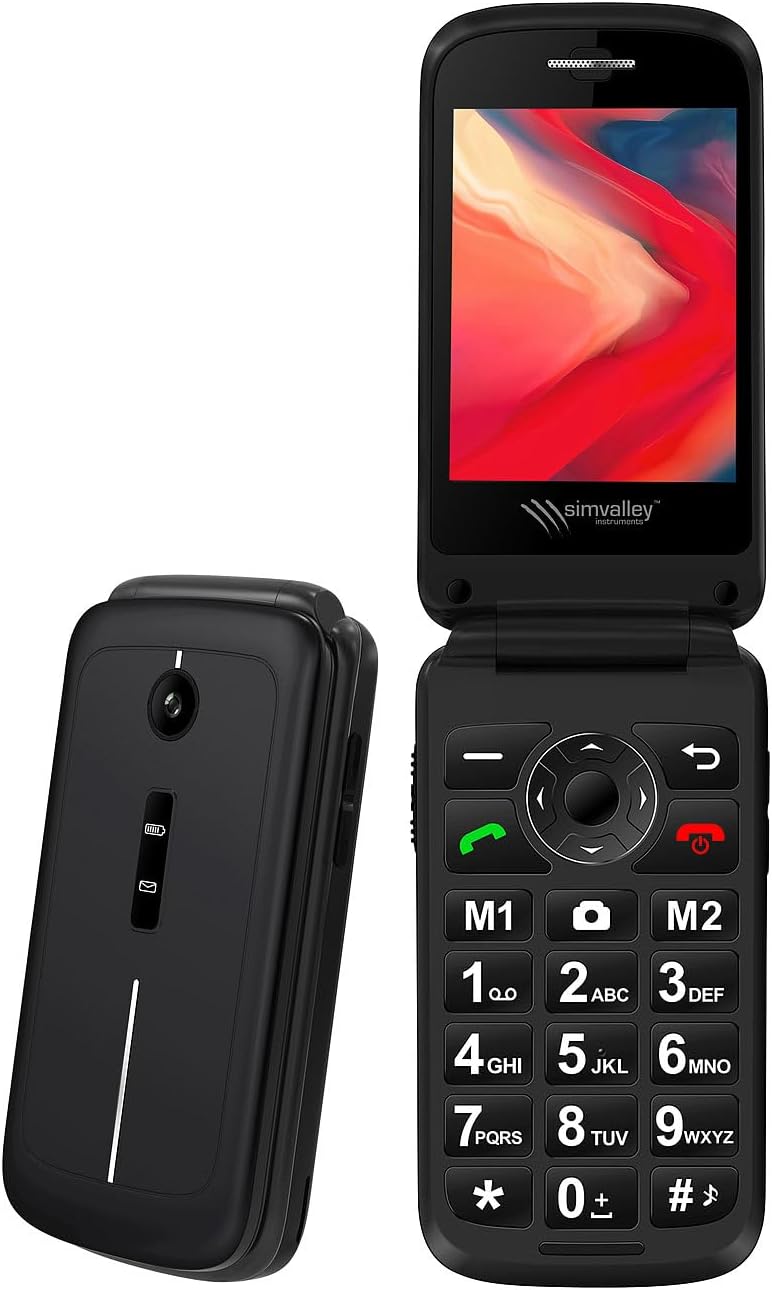 simvalley MOBILE Handy: 4G-Senioren-Klapphandy mit 2,8"-Farbdisplay, Garantruf Easy, BT 5 (Mobiltele