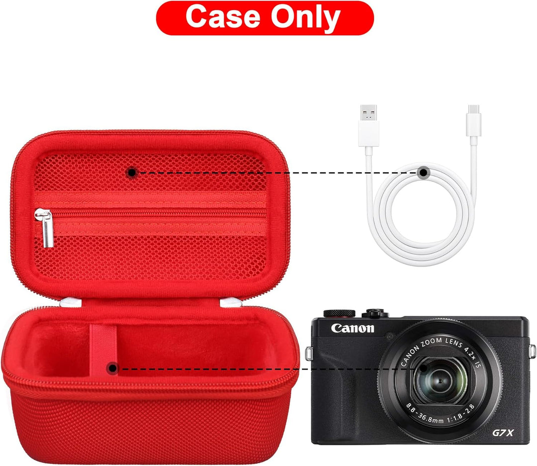 Canboc Tragetasche für Canon PowerShot G7 X Mark III / G7X Mark II Digital 4K Vlogging Kamera, SX740