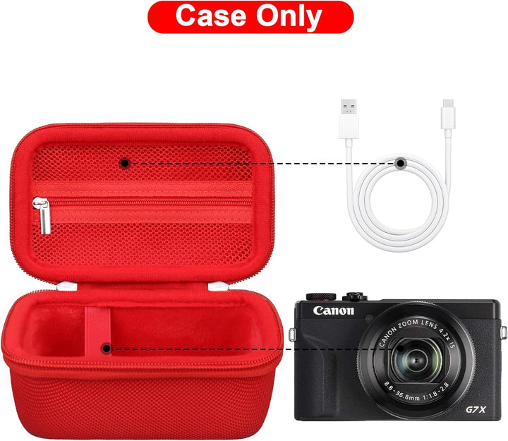 Canboc Tragetasche für Canon PowerShot G7 X Mark III / G7X Mark II Digital 4K Vlogging Kamera, SX740