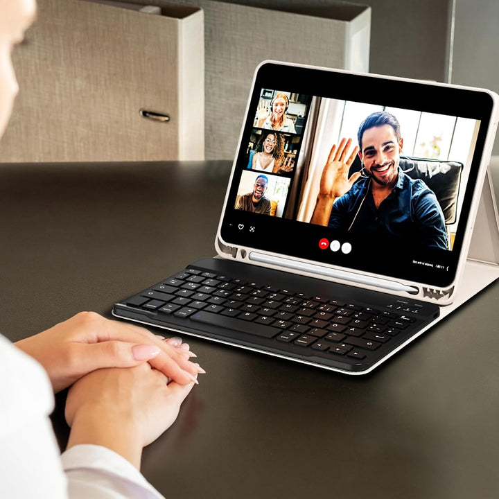 Hülle mit Tastatur für iPad Air 11 Zoll (M4/M3/M2) 2026/2025/2024, iPad Air 5./4. generation 2022/20