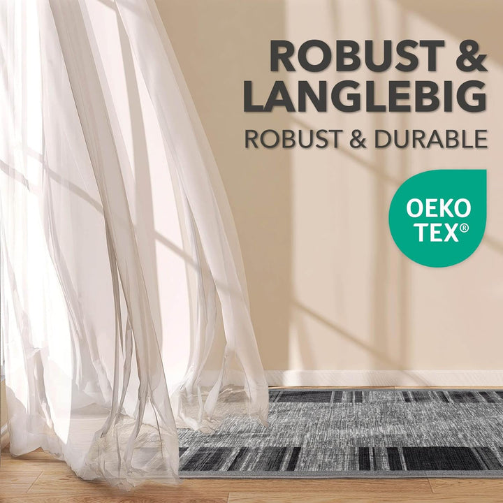 Floordirekt Teppichläufer Navona - Läufer für Küche, Flur & Wohnraum - Feinschlingen Teppich - rutsc