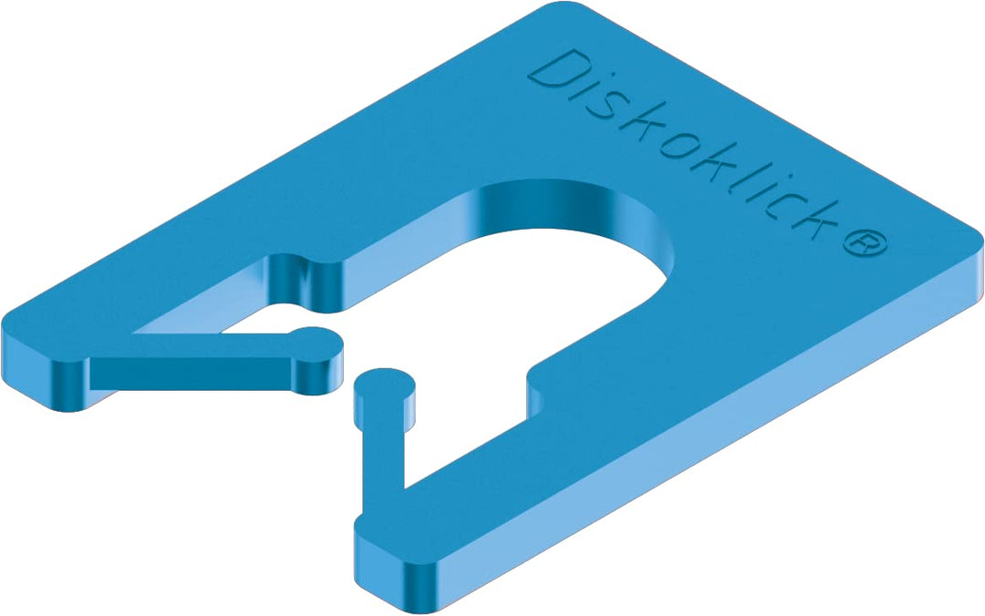 Roto/Gluske Distanzpalettensystem DISKOKLICK Typ 2 | 40 x 30 x 2 mm | Farbe blau | 1000 Stück 40 x 3