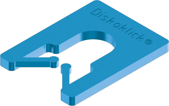 Roto/Gluske Distanzpalettensystem DISKOKLICK Typ 2 | 40 x 30 x 2 mm | Farbe blau | 1000 Stück 40 x 3