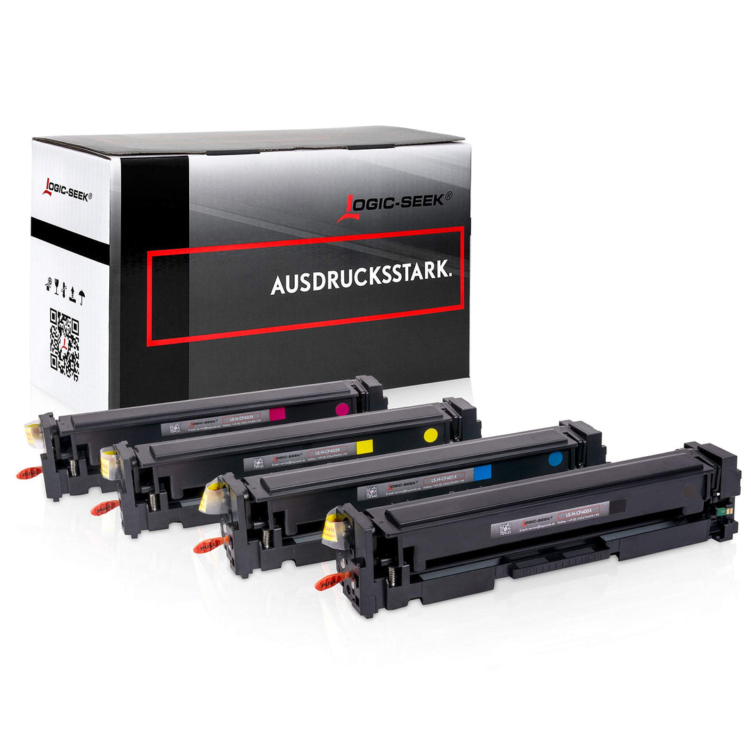 Logic-Seek 4 XL Toner201X CF400X kompatibel mit HP Laserjet Pro M252dw MFP M277dw