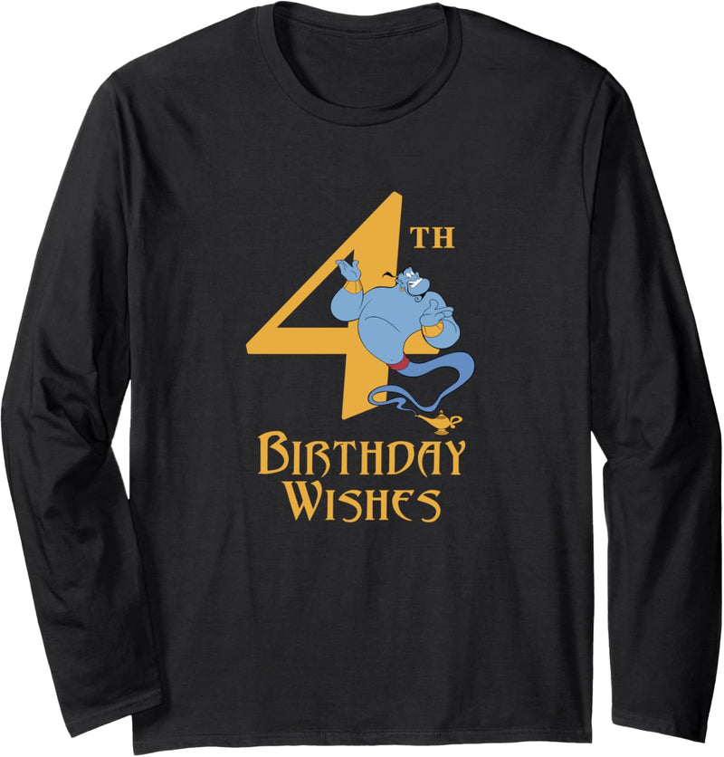 Disney Aladdin 4th Birthday Genie Langarmshirt