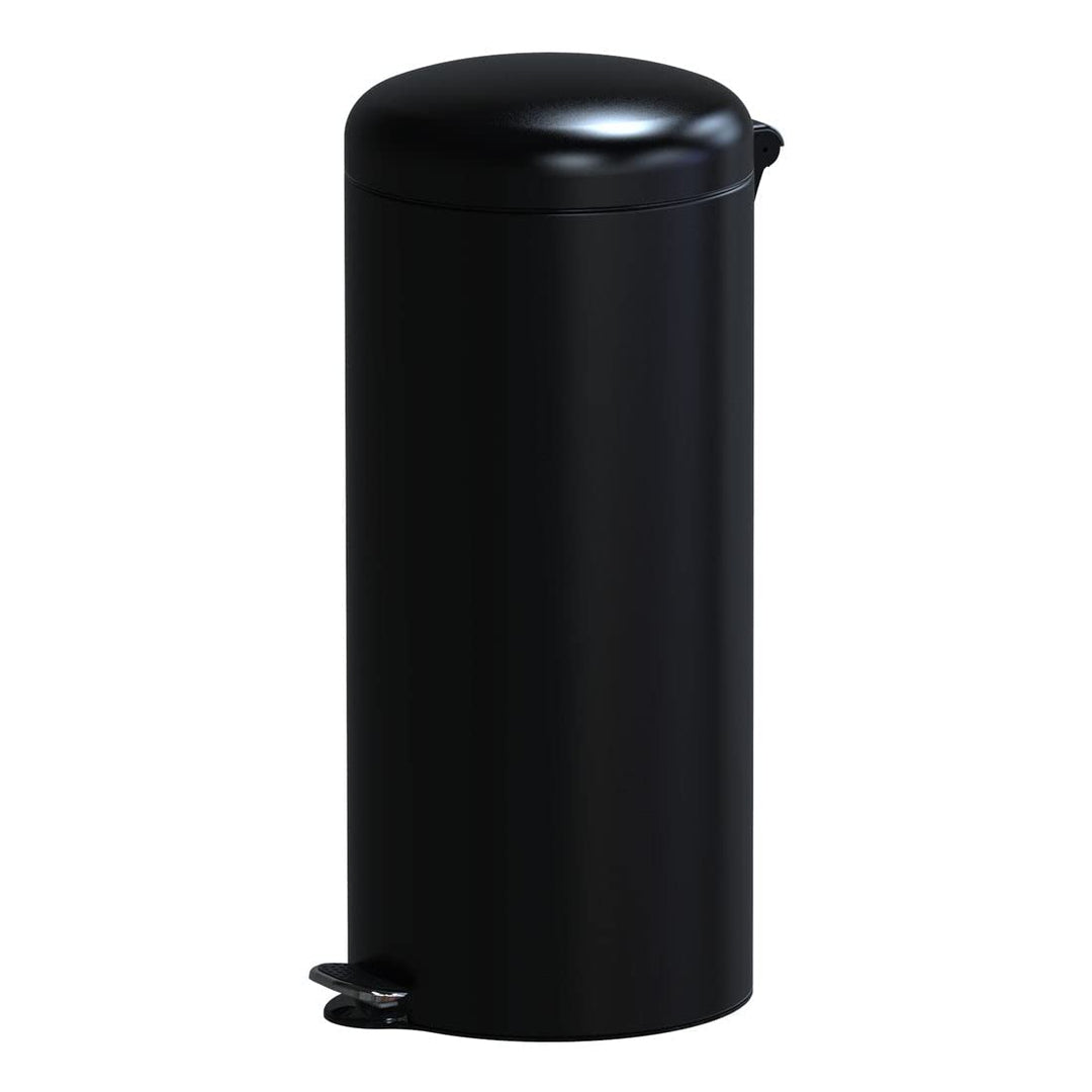 KITCHEN MOVE 905567E Black SS Küchenabfalleimer URBAN 30L blau Ø29xH66cm Edelstahl mit Eimer, Edelst