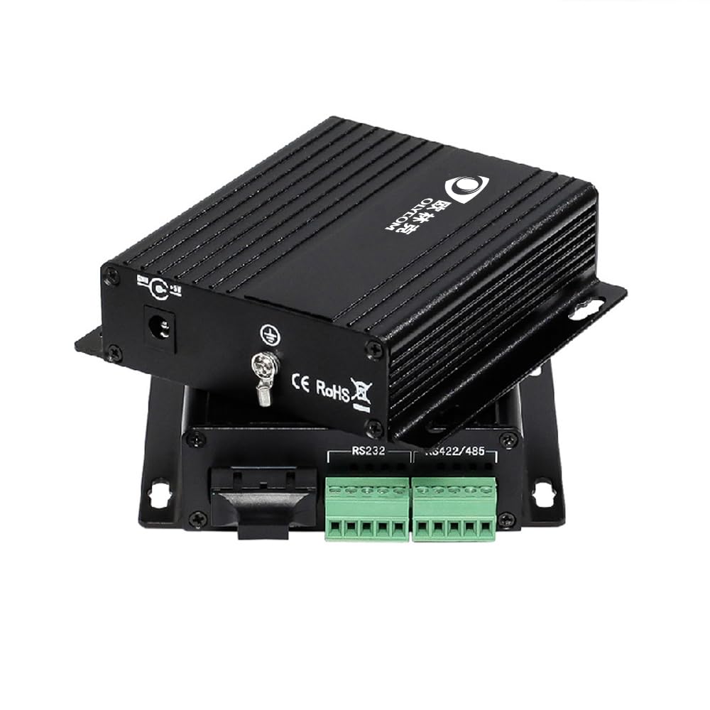 1 Paar Seriell-zu-Glasfaser Adapter Konverter RS232 RS485 RS422 Optisches Modem, 1310 nm, SC-Stecker