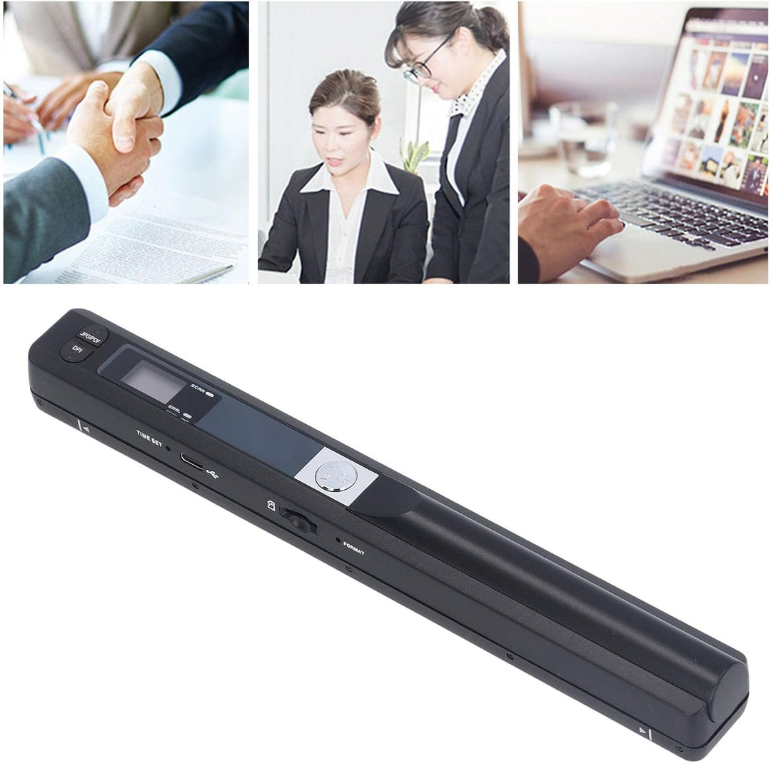 Tragbarer Dokumentenscanner, 900 DPI Handscanner für A4 Dokumente, Bilder, Seiten, Texte, PDF/JPG Fo