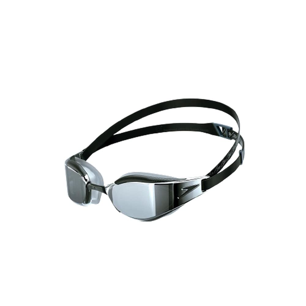 Speedo Unisex Fastskin Hyper Elite Mirror Schwimmbrillen (1er Pack) Einheitsgrösse Schwarz/Oxidgrau/