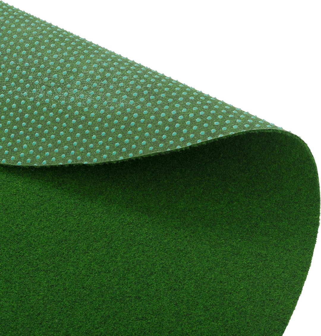 Snapstyle Kunstrasen Rasenteppich mit Noppen Kingston Grün Mix Rund in 5 Grössen 100 cm Rund, 100 cm