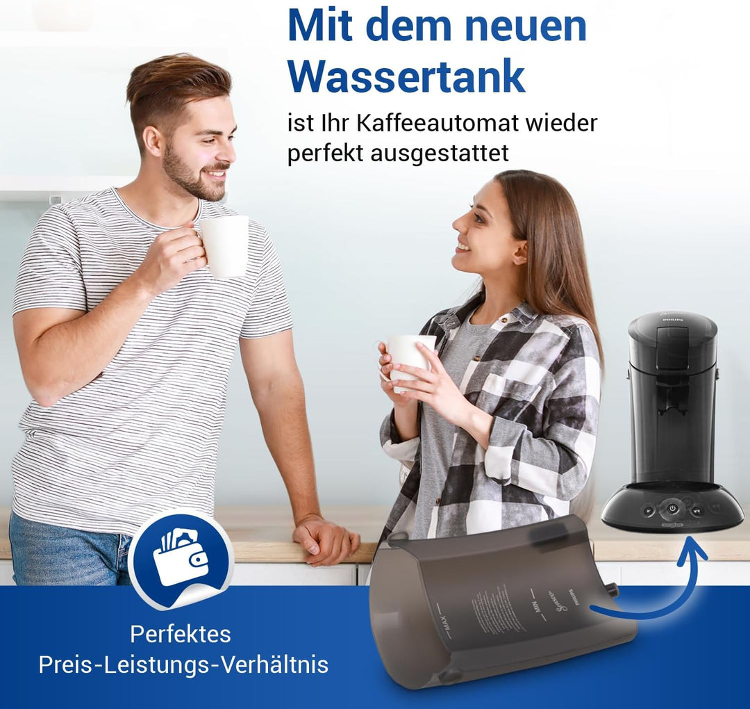 VIOKS Wasserbehälter 0,7 L Ersatz für Philiрs Senseo Wassertank HD5011/01 422225948665 422225948666