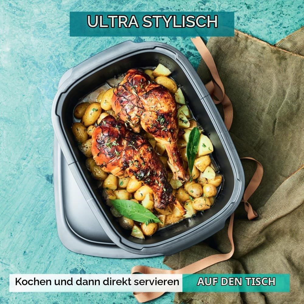 TUPPERWARE UltraPro 2,0L Backform grau Bräter Ultra Pro H30 Auflaufform Form