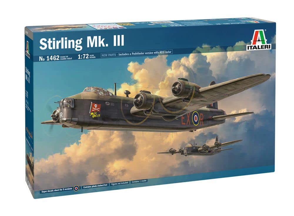 Italeri 1462 1:72 British Stirling Mk. III - Modellbau, Bausatz, Standmodellbau, Basteln, Hobby, Kle