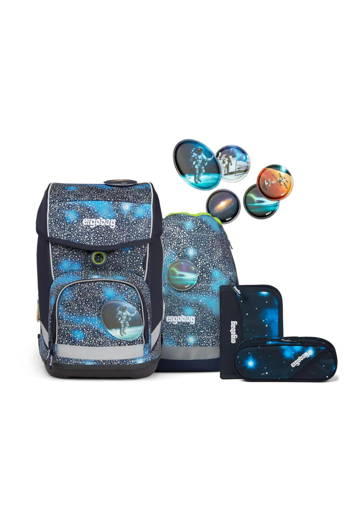 ergobag Unisex Kinder Cubo Gepäck- Handgepäck Einheitsgrösse Bär Anhalter Durch die Galaxis - Blau