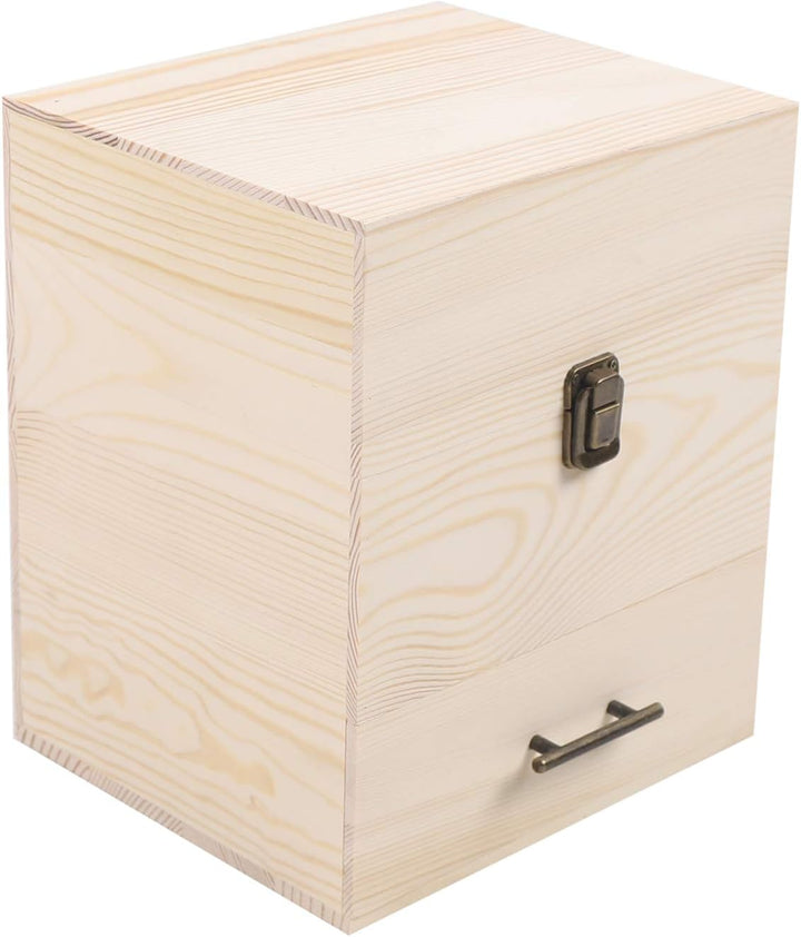 3 Etage Holz Ätherische Öle Aufbewahrung, Koffer für Ätherische Öle, 59 Löcher Aufbewahrungsboxen, f