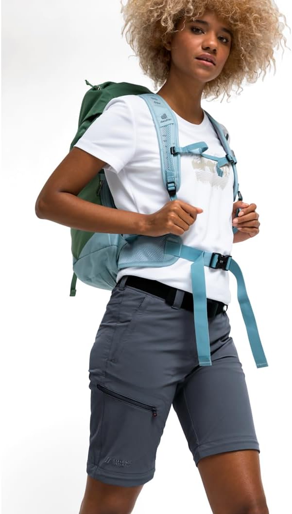 Maier Sports Damen T-Zipp-Off NATA 36 Graphite, 36 Graphite