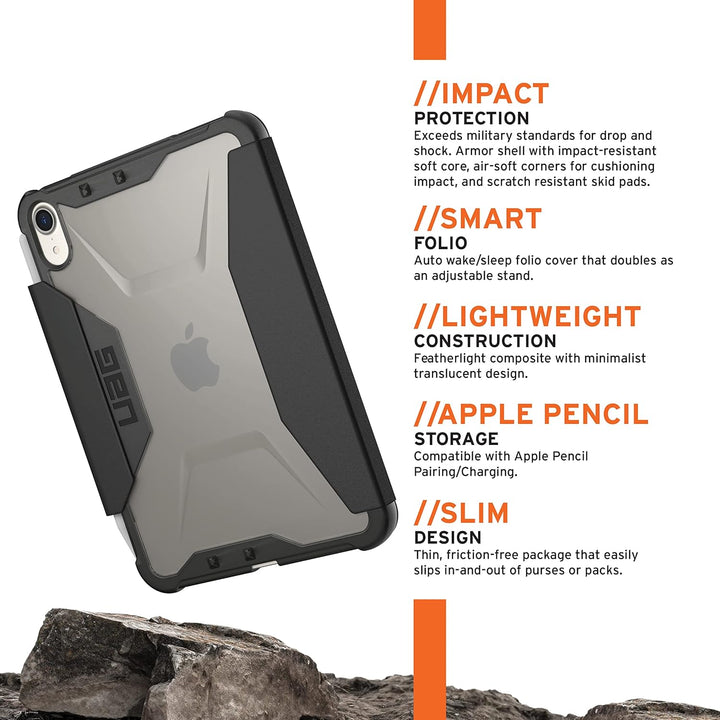 Urban Armor Gear Plyo Case Apple iPad Mini 6 Hülle (2021/6. Generation) [Standfunktion, Apple Pencil