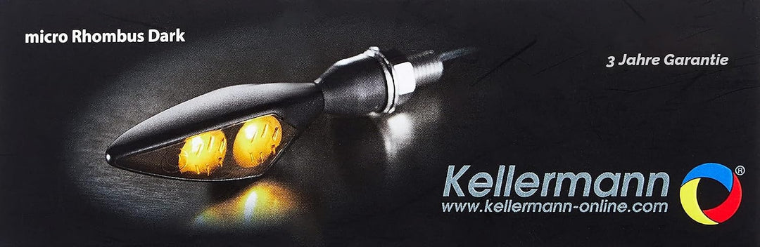 Kellermann 148.150 Micro Rhombus Dark schwarz FR/RL