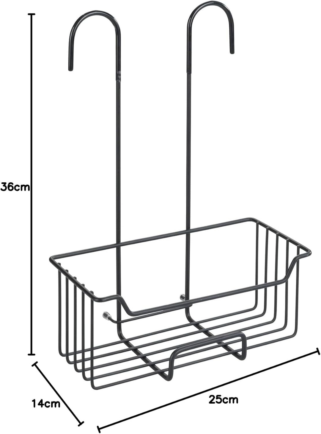 WENKO Thermostat-Dusch-Caddy Mod. Milo, Duschregal zum Hängen an die Armatur, Ablage aus Edelstahl (
