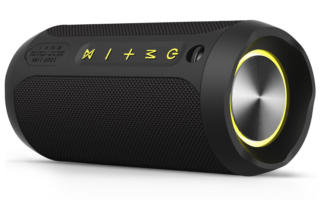 EDUPLINK Bluetooth Lautsprecher Klein mit Licht - Tragbarer IPX7 wasserdichte Musikbox für Dusche Ou