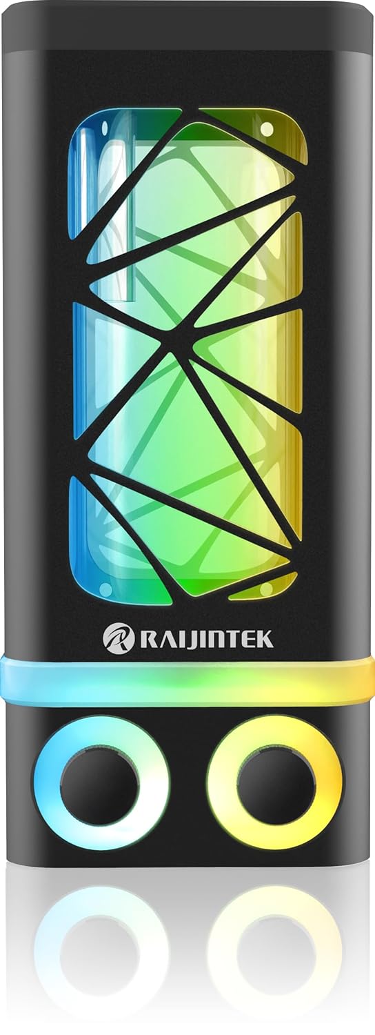 Raijintek Compatible ANTILA Pure R100B Ausgleichsbehälter, 172,5mm, ARGB - schwarz, R100B