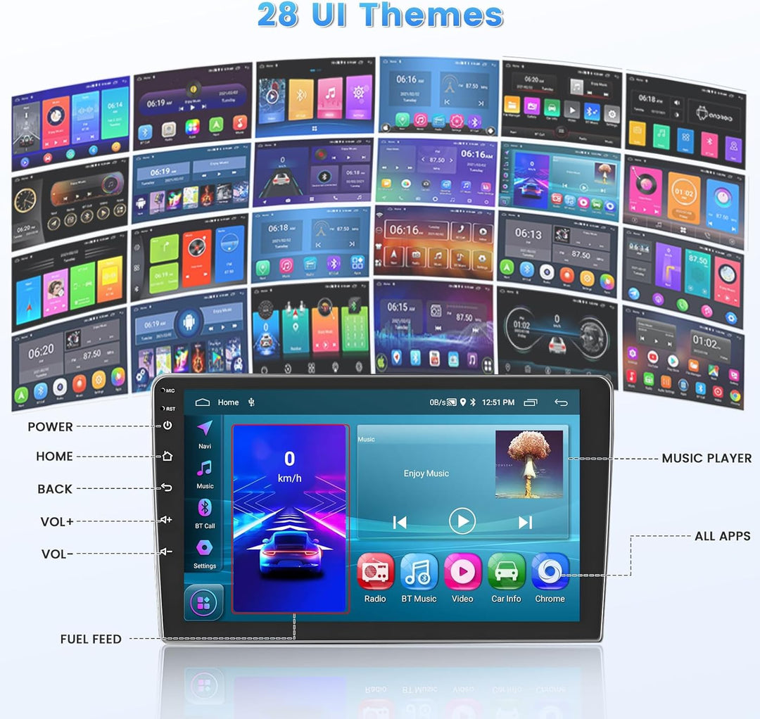 【2G+64G】 Hikity Android 15 Autoradio Für FIAT Iveco Daily VI 2014-2021 mit Wireless Carplay Android