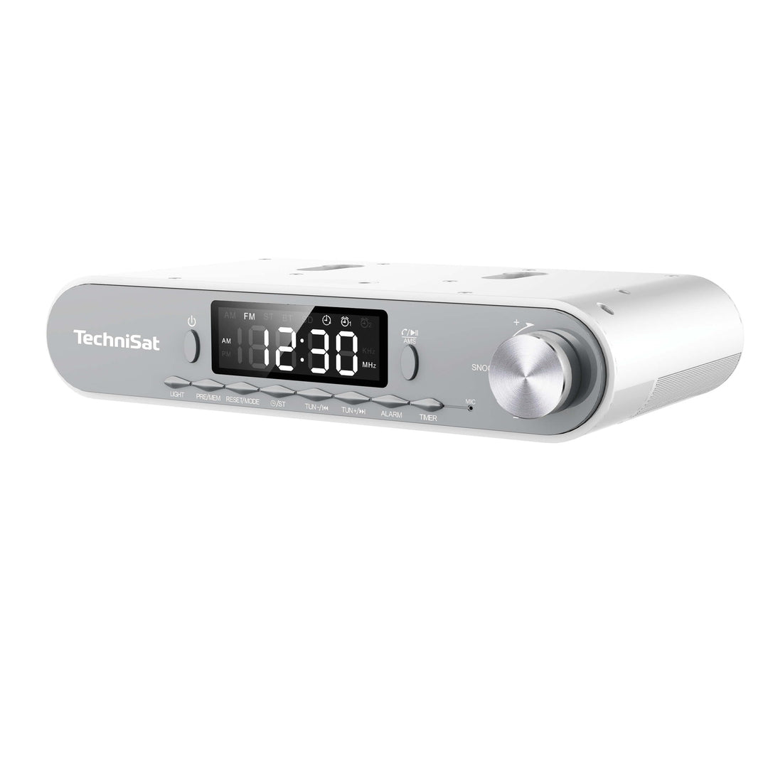 TechniSat Viola Küchenradio - Unterbau Radio mit UKW/FM, LED Display, Arbeitsleuchte, Timer, Bluetoo