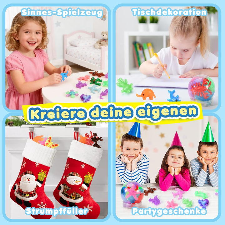 URMYWO Magic Water Gel Toy Kit, DIY 3D Magisches Wassergel-Spielzeug, Aqua Gelz Set mit 20 Farben &