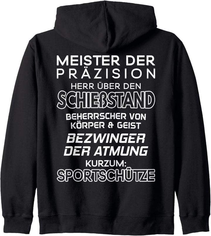 Schützenverein Meister Der Präzision Sportschütze Kapuzenjacke
