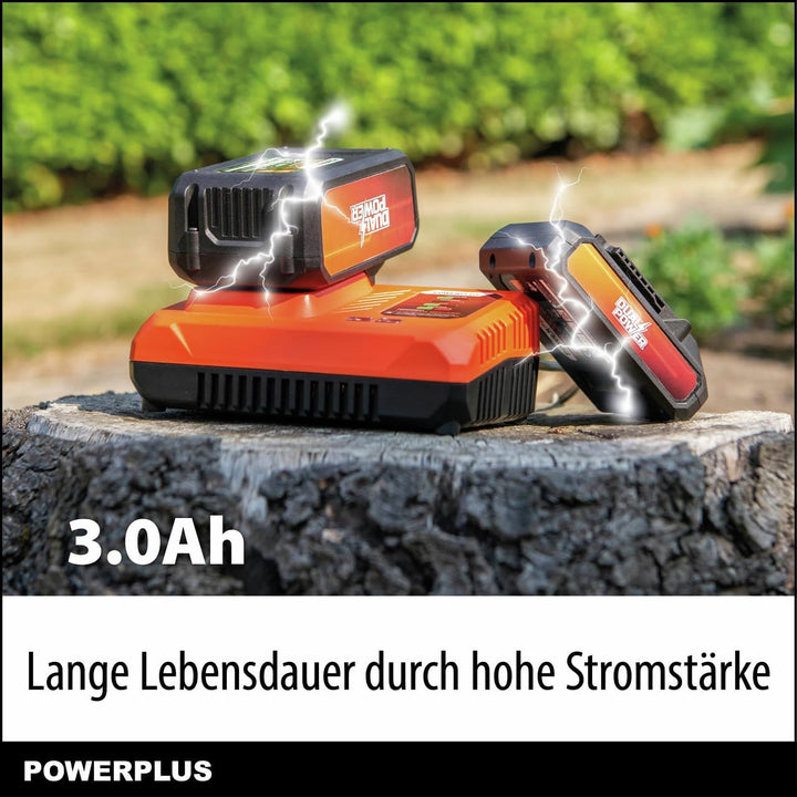 Power Plus Dual Power Akku POWDP9023-20V, 3.0Ah - für 20V-Werkzeuge - Leistungsanzeige-LEDs - Akku-P