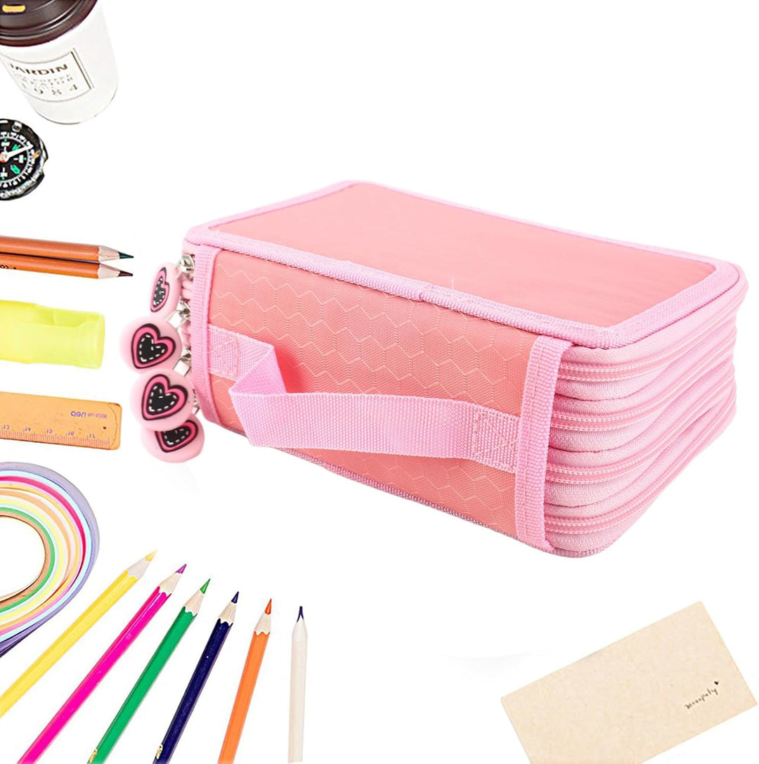 Yosoo 72pcs Buntstift Tragetasche Grosser Oxford-Mehrschicht-Bleistift-Organizer mit grosser Kapazit