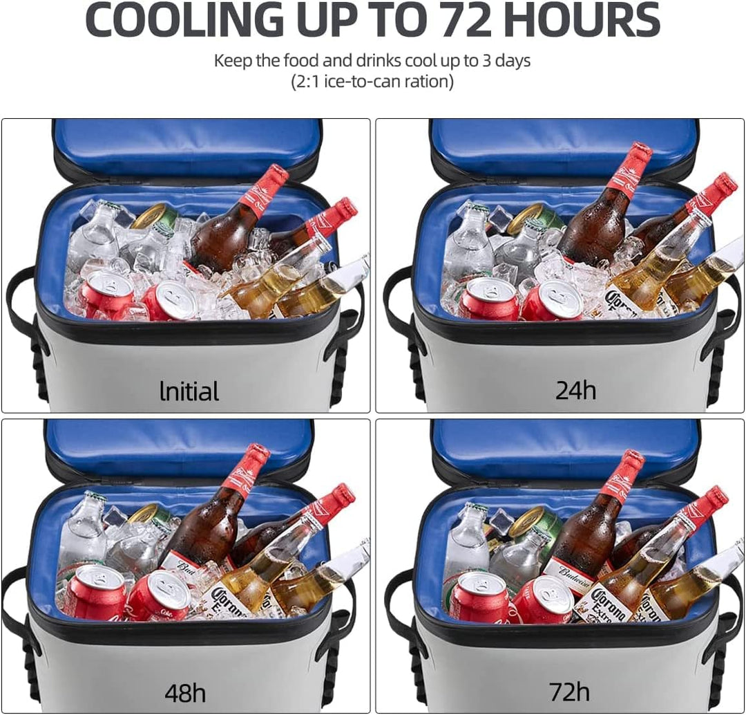 ROCKBROS Kühltasche Wasserdicht Kühler 17L Picknicktasche Isolierte Kühlbox Lunchtasche für Outdoor,