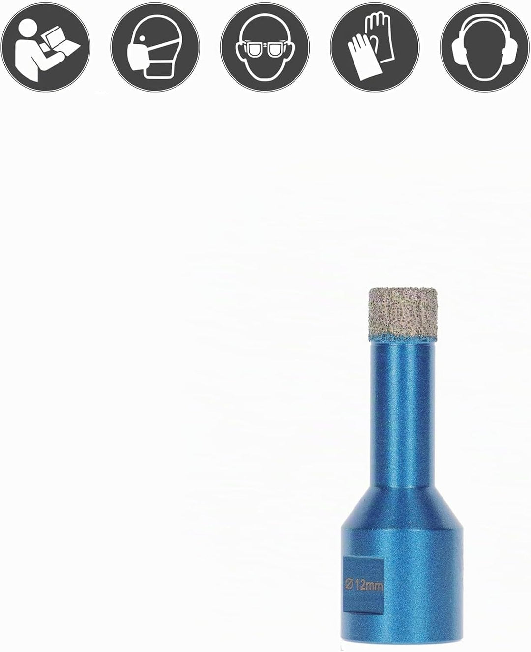 PRODIAMANT® M14 Diamant Fliesenbohrer 12 mm [TROCKENBOHRER] - Diamantbohrer für Fliesen, Keramik &amp; N