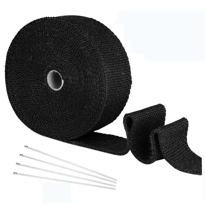 Yizhet 15m Hitzeschutzband Auspuff Hitzeschutzband Basaltfaser Auspuffband Motorrad Hitzeschutzband