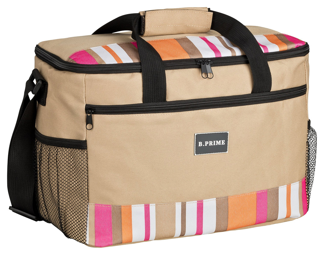 B.PRIME 20L Kühltasche Classic I 36x26x22cm I Isoliertasche I Lunch-Tasche I Kühlbox I Picknick-Tasc