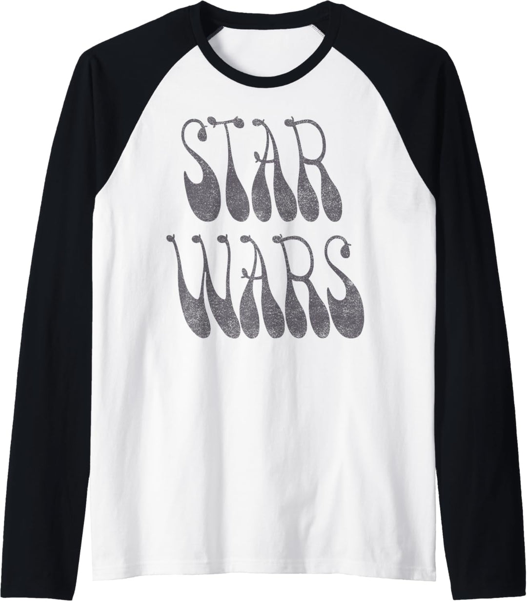 Star Wars Mandalorian Groovy Text Raglan