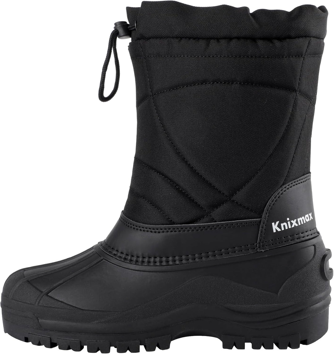 Knixmax Herren Damen Schneestiefel Winterstiefel Warme Gefüttert Winterschuhe rutschfest Wasserdicht