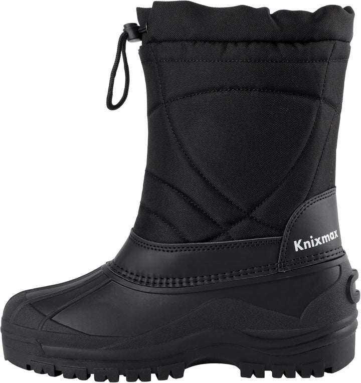 Knixmax Herren Damen Schneestiefel Winterstiefel Warme Gefüttert Winterschuhe rutschfest Wasserdicht