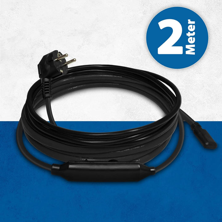 230V Rohrheizung 2m Selbstregulierend Frostschutz Heizkabel für Wasserleitung 2m Nur Heizkabel, 2m N