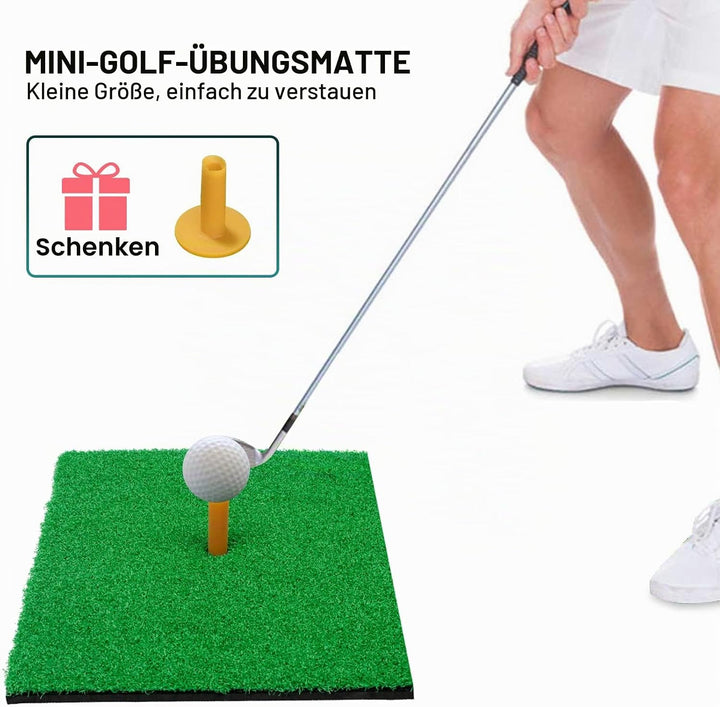30 x 30cm Golf Übungsmatte, Tragbare Golf Abschlagmatte, Übung Golf Matte, das Chipping Putting Trai