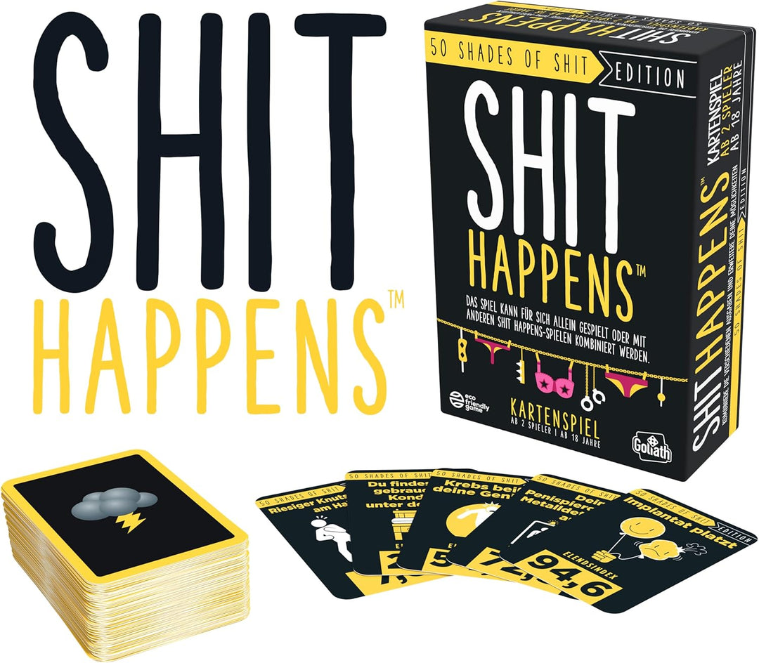 Goliath – Shit Happens: 50 Shades of Shit, Kartenspiel ab 18 Jahren, Gesellschaftsspiele für Erwachs