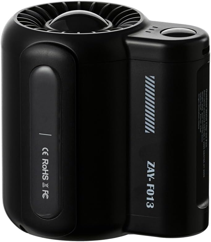 DONGKER Taillen-Clip-Ventilator, 4500mAh Mini Taillenlüfter, 3 Stufiger Tragbarer Handventilator mit